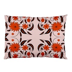 Floral Folk Damask Pattern  Pillow Case by Eskimos