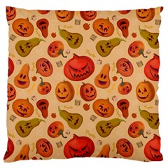 Pumpkin Muzzles Large Flano Cushion Case (two Sides) by SychEva