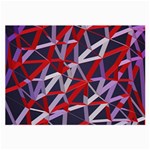3d Lovely Geo Lines Vii Large Glasses Cloth Front