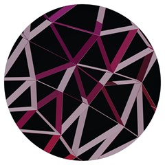 3d Lovely Geo Lines Iii Round Trivet by Uniqued