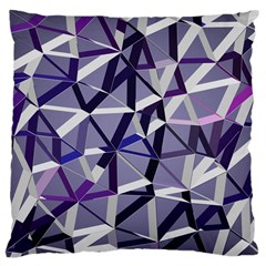 3d Lovely Geo Lines Ix Large Cushion Case (two Sides) by Uniqued