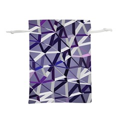 3d Lovely Geo Lines Ix Lightweight Drawstring Pouch (l) by Uniqued