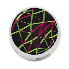 3d Lovely Geo Lines X 4-port Usb Hub (one Side) by Uniqued