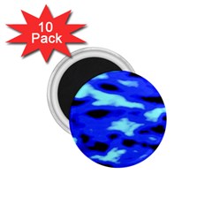 Blue Waves Abstract Series No11 1 75  Magnets (10 Pack)  by DimitriosArt