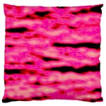 Rose  Waves Abstract Series No1 Standard Flano Cushion Case (Two Sides) Back