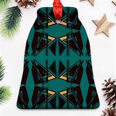 Abstract Geometric Design    Bell Ornament (two Sides) by Eskimos