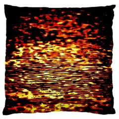Yellow Waves Flow Series 1 Standard Flano Cushion Case (two Sides) by DimitriosArt