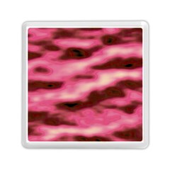 Pink  Waves Flow Series 6 Memory Card Reader (square) by DimitriosArt