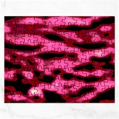 Pink  Waves Flow Series 9 Rectangular Jigsaw Puzzl by DimitriosArt