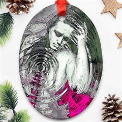 Broadcaster Oval Ornament (two Sides) by MRNStudios