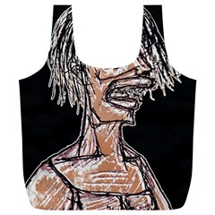 Sketchy Style Drawing Zombie Woman Full Print Recycle Bag (xl) by dflcprintsclothing