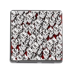 Demonic Skulls Pattern, Spooky Horror, Halloween Theme Memory Card Reader (square 5 Slot) by Casemiro