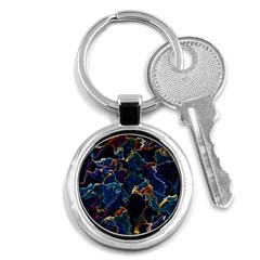 Oil Slick Key Chain (round) by MRNStudios