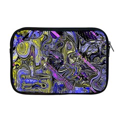 Deconstructed Green Apple Macbook Pro 17  Zipper Case by MRNStudios
