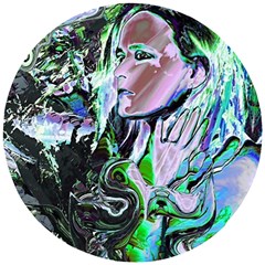 Glam Rocker Wooden Puzzle Round by MRNStudios