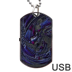 Braille Flow Dog Tag Usb Flash (one Side) by MRNStudios