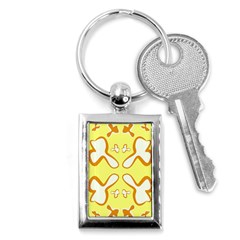 Abstract Pattern Geometric Backgrounds   Key Chain (rectangle) by Eskimos