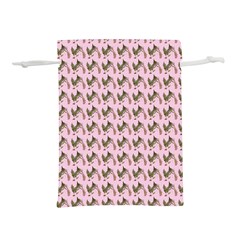 Fern Pattern 2 Pink Lightweight Drawstring Pouch (m) by violetheavensky