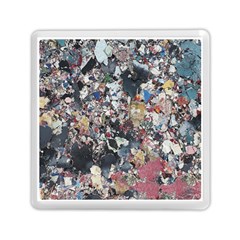 Multicolored Debris Texture Print Memory Card Reader (square) by dflcprintsclothing