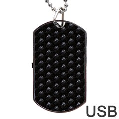 Animal Eyes Close Up Motif Pattern Dog Tag Usb Flash (two Sides)