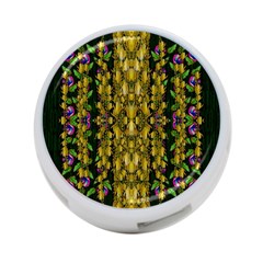 Fanciful Fantasy Flower Forest 4-port Usb Hub (two Sides) by pepitasart