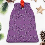 Abstract pattern geometric backgrounds   Bell Ornament (Two Sides) Back