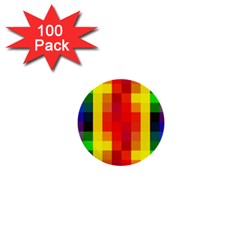Pride Plaid 1  Mini Buttons (100 Pack)  by WetdryvacsLair