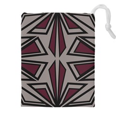 Abstract Pattern Geometric Backgrounds Drawstring Pouch (5xl) by Eskimos