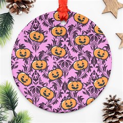Pink Jacks Round Ornament (two Sides) by NerdySparkleGoth