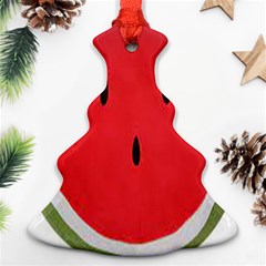 Watermelon Pillow Fluffy Christmas Tree Ornament (two Sides) by artworkshop