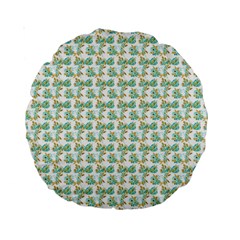 Flowers Pattern Standard 15  Premium Round Cushions by Sparkle