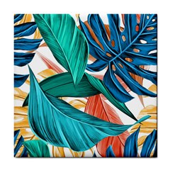 Leaves Tropical Exotic Tile Coaster