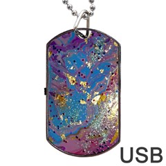 My Pour Cup Painting 7 1 Cbdoilprincess  Dog Tag Usb Flash (one Side)