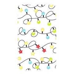Christmas-light-bulbs-seamless-pattern-colorful-xmas-garland,white Memory Card Reader (rectangular) by nate14shop