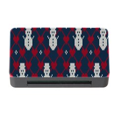 Christmas-seamless-knitted-pattern-background 004 Memory Card Reader With Cf by nate14shop
