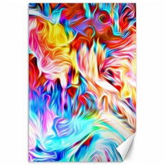 Background-drips-fluid-colorful- Canvas 20  X 30  by Jancukart