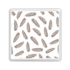 Christmas-seamless-pattern-with-gold-fir-branches Memory Card Reader (square) by nate14shop