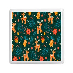 Vintage-christmas-pattern Memory Card Reader (square) by nate14shop