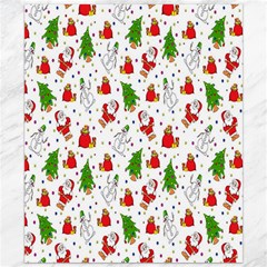 Hd-wallpaper-christmas-pattern-pattern-christmas-trees-santa-vector Canvas 20  X 24  by nate14shop