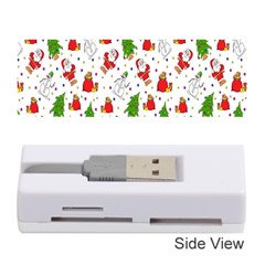 Hd-wallpaper-christmas-pattern-pattern-christmas-trees-santa-vector Memory Card Reader (stick) by nate14shop