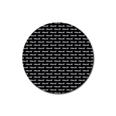 Be Wild Text Motif Pattern Rubber Round Coaster (4 Pack) by dflcprintsclothing