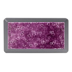 Background Purple Love Memory Card Reader (mini)