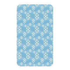 Snowflakes, White Blue Memory Card Reader (rectangular)