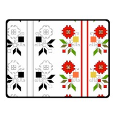 Vectors Bulgarian Folk Art Folk Art Double Sided Fleece Blanket (small)  by Sapixe