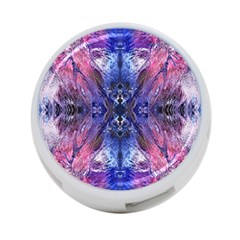 Magenta On Cobalt 4-port Usb Hub (two Sides) by kaleidomarblingart