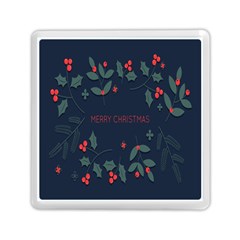 Merry Christmas Holiday Pattern  Memory Card Reader (square) by artworkshop