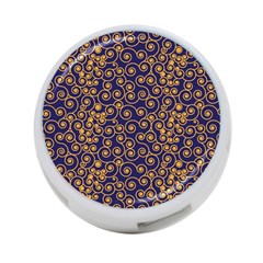 Pattern Illustration Spiral Pattern Texture Fractal 4-port Usb Hub (two Sides)