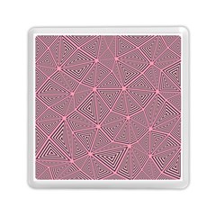 Triangle-line Pink Memory Card Reader (square)