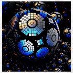 Illustration Tech Galaxy Robot Bot Science Canvas 16  x 16  15.2 x15.41  Canvas - 1