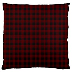 Black Red Small Plaids Standard Flano Cushion Case (two Sides) by ConteMonfrey